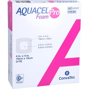 AQUACEL Foam Pro 10x10 cm Hydrofiber Schaumverband