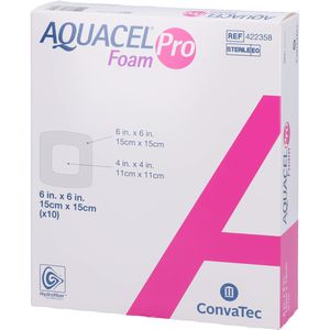 AQUACEL Foam Pro 15x15 cm Hydrofiber Schaumverband