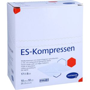 ES-KOMPRESSEN steril 10x10 cm 8fach