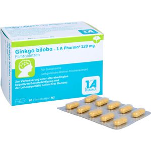 Ginkgo Biloba-1A Pharma 120 mg Filmtabletten 60 St