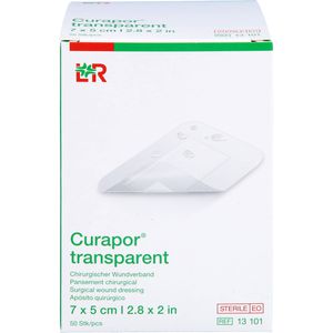 CURAPOR Wundverband steril transparent 5x7 cm