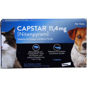 Capstar 11,4 mg Tabletten f.Katzen/kleine Hunde 1 St