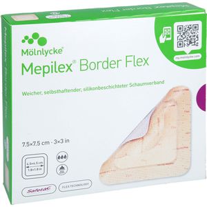 MEPILEX Border Flex Schaumverb.haft.7,5x7,5 cm