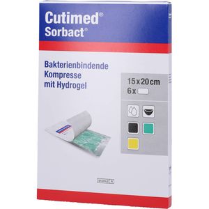 CUTIMED Sorbact Gel Kompressen 15x20 cm