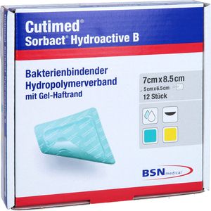 CUTIMED Sorbact Hydroactive B Gel-V.7x8,5 cm haft.