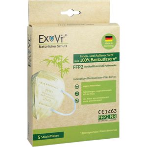 EXOVIR Bambus-Vlies FFP2 Atemschutzmaske