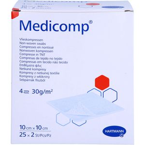 Medicomp Vlieskomp.steril 10x10 cm 4lagig 50 St
