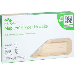 MEPILEX Border Flex Lite Schaumverband 5x12,5 cm