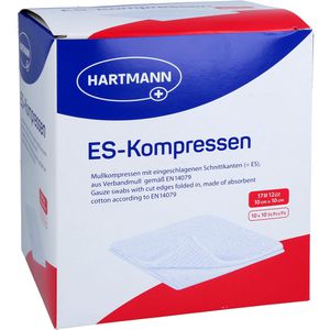 ES-KOMPRESSEN steril 10x10 cm 12fach