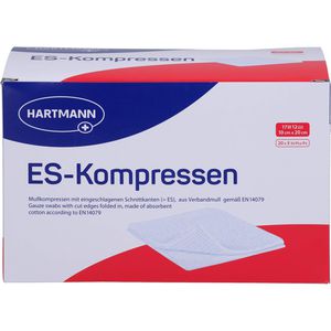 ES-KOMPRESSEN steril 10x20 cm 12fach