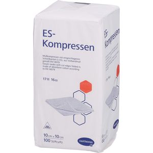 ES-KOMPRESSEN unsteril 10x10 cm 16fach