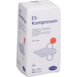 ES-KOMPRESSEN unsteril 10x10 cm 16fach