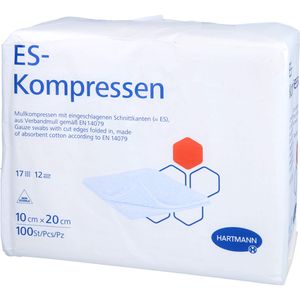 ES-KOMPRESSEN unsteril 10x20 cm 12fach