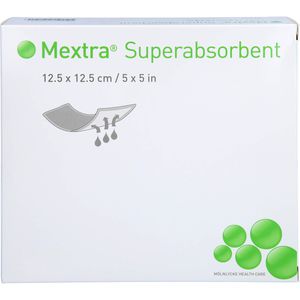 MEXTRA Superabsorbent Verband 12,5x12,5 cm