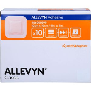 Allevyn Adhesive 10x10 cm haftende Wundauflage 10 St 10 St