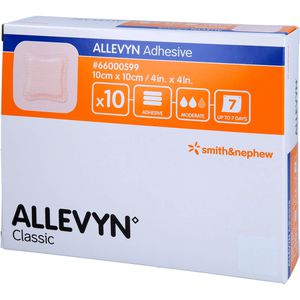 ALLEVYN Adhesive 10x10 cm haftende Wundauflage