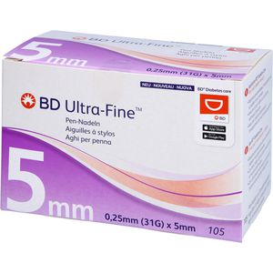 BD ULTRA-FINE Pen-Nadeln 5 mm 31 G 0,25 mm