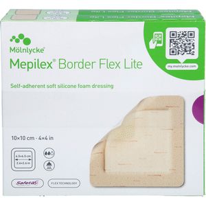 MEPILEX Border Flex Lite Schaumverband 10x10 cm