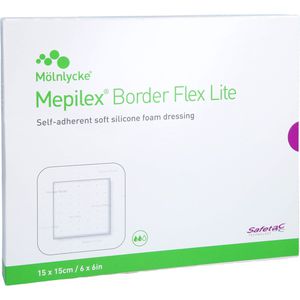 MEPILEX Border Flex Lite Schaumverband 15x15 cm