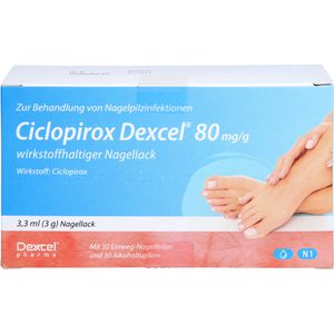 CICLOPIROX Dexcel 80 mg/g wirkstoffhalt.Nagellack