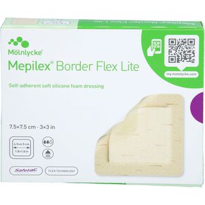 MEPILEX Border Flex Lite Schaumverband 7,5x7,5 cm