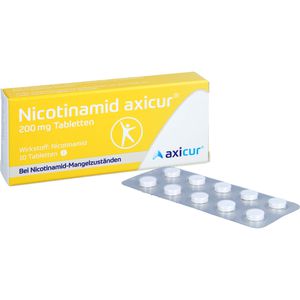 NICOTINAMID axicur 200 mg Tabletten