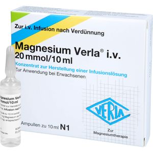 MAGNESIUM VERLA i.v. 20 mmol/10 ml K.z.H.e.Inf.Lsg