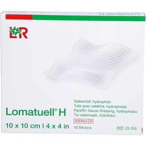 LOMATUELL H Salbentüll 10x10 cm steril