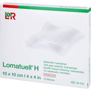 LOMATUELL H Salbentüll 10x10 cm steril