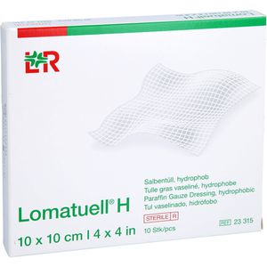 LOMATUELL H Salbentüll 10x10 cm steril