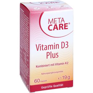 META CARE Vitamin D3 Plus 10.000 I.E+80 μg K2 Kps.