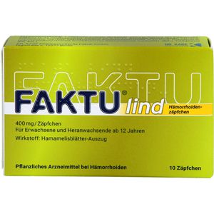 Faktu lind Hämorrhoidenzäpfchen 10 St 10 St