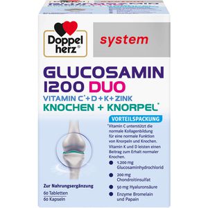     DOPPELHERZ Glucosamin 1200 Duo system Kombipackung
