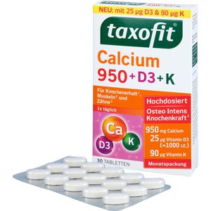 TAXOFIT Calcium 950+D3+K Tabletten