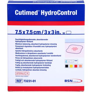 CUTIMED HydroControl Kompressen 7,5x7,5 cm
