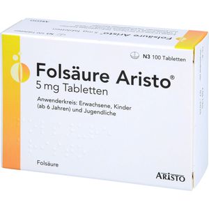 Folsäure Aristo 5 mg Tabletten 100 St