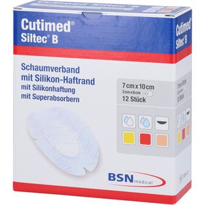 CUTIMED Siltec B Schaumverb.7x10 cm oval