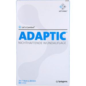 Adaptic 7,6x20,3 cm feuchte Wundauflage 2015 24 St