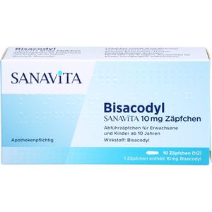 BISACODYL SANAVITA 10 mg Zäpfchen