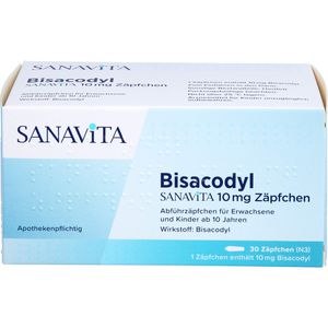 BISACODYL SANAVITA 10 mg Zäpfchen