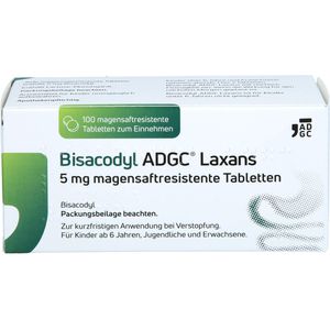 BISACODYL ADGC Laxans 5 mg magensaftres.Tabletten