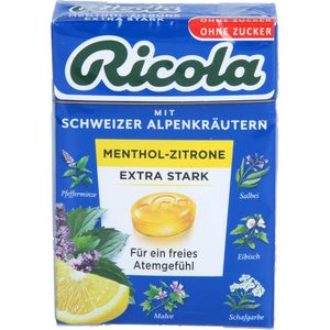 RICOLA o.Z.Box Menthol-Zitrone extra stark Bonbons
