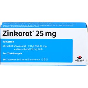Zinkorot 25 mg Tabletten 20 St 20 St