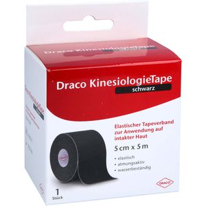 DRACO KINESIOLOGIETAPE 5 cmx5 m schwarz