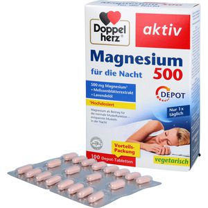 DOPPELHERZ Magnesium 500 für die Nacht Tabletten