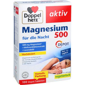 DOPPELHERZ Magnesium 500 für die Nacht Tabletten