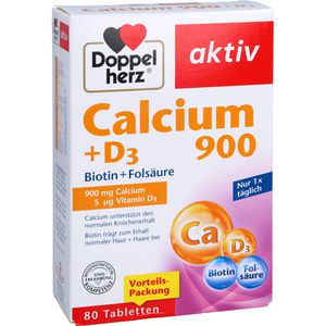 DOPPELHERZ Calcium 900+D3 Tabletten