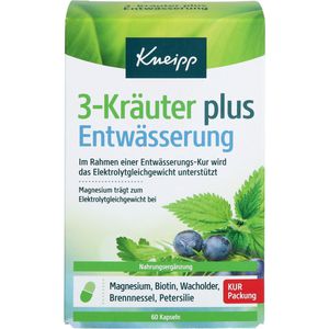KNEIPP 3-Kräuter plus Entwässerung Kapseln