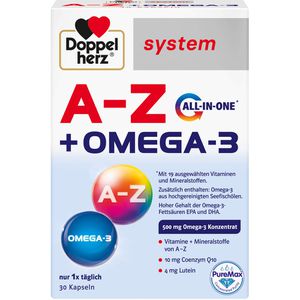 Doppelherz A-Z+Omega-3 all-in-one system Kapseln 30 St