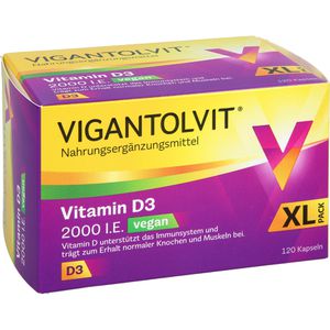 VIGANTOLVIT 2000 I.E. Vitamin D3 vegan Weichkaps.